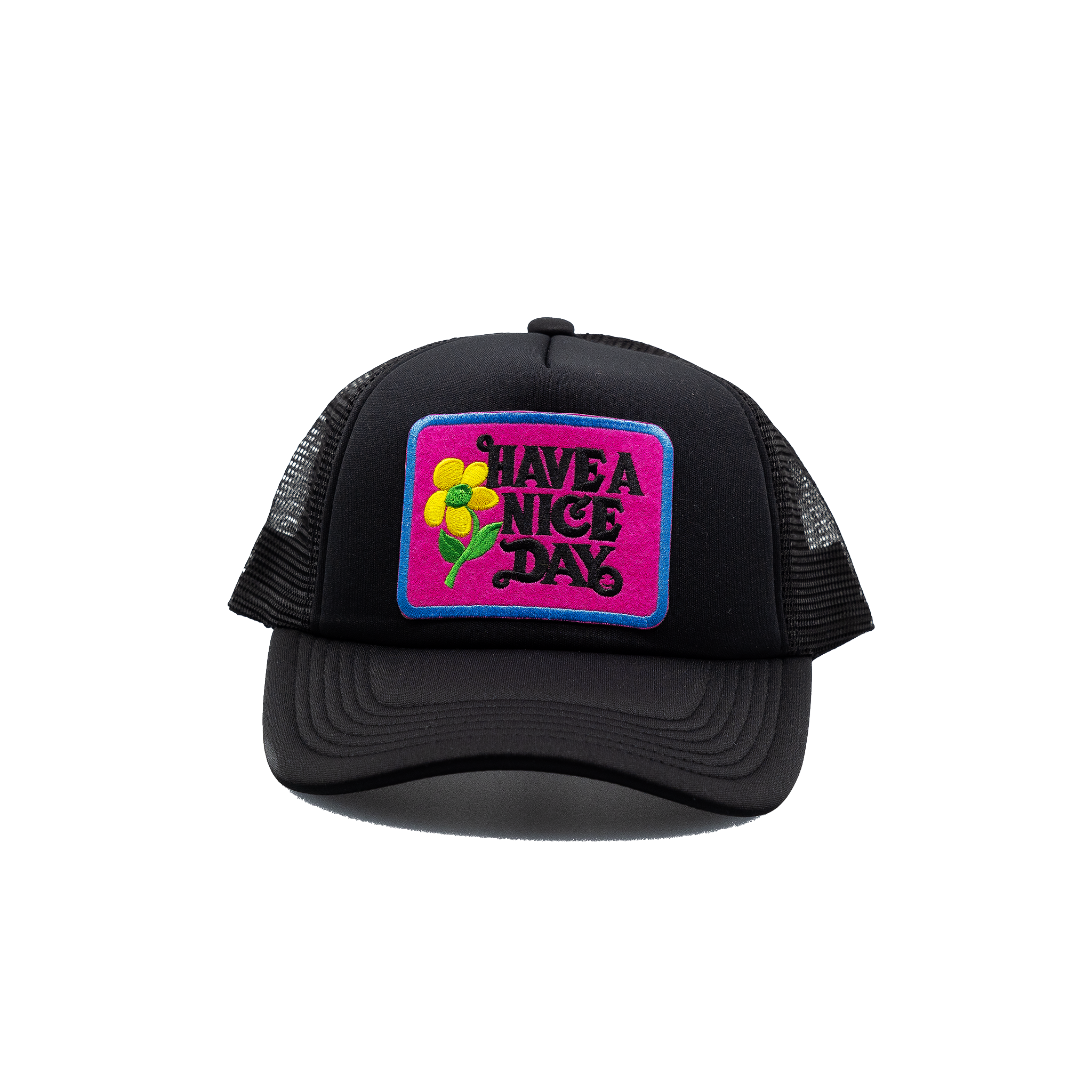 Have a Nice Day Style 3 Black Trucker Hat