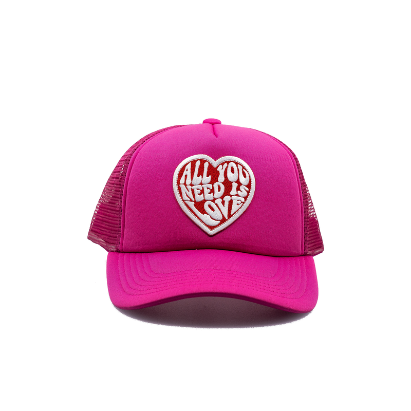 All You Need is Love Trucker Hat Trucker Hat Summer Trucker Hat Pool Hats  Heart Hat Beach Hat Gifts for Her -  Israel