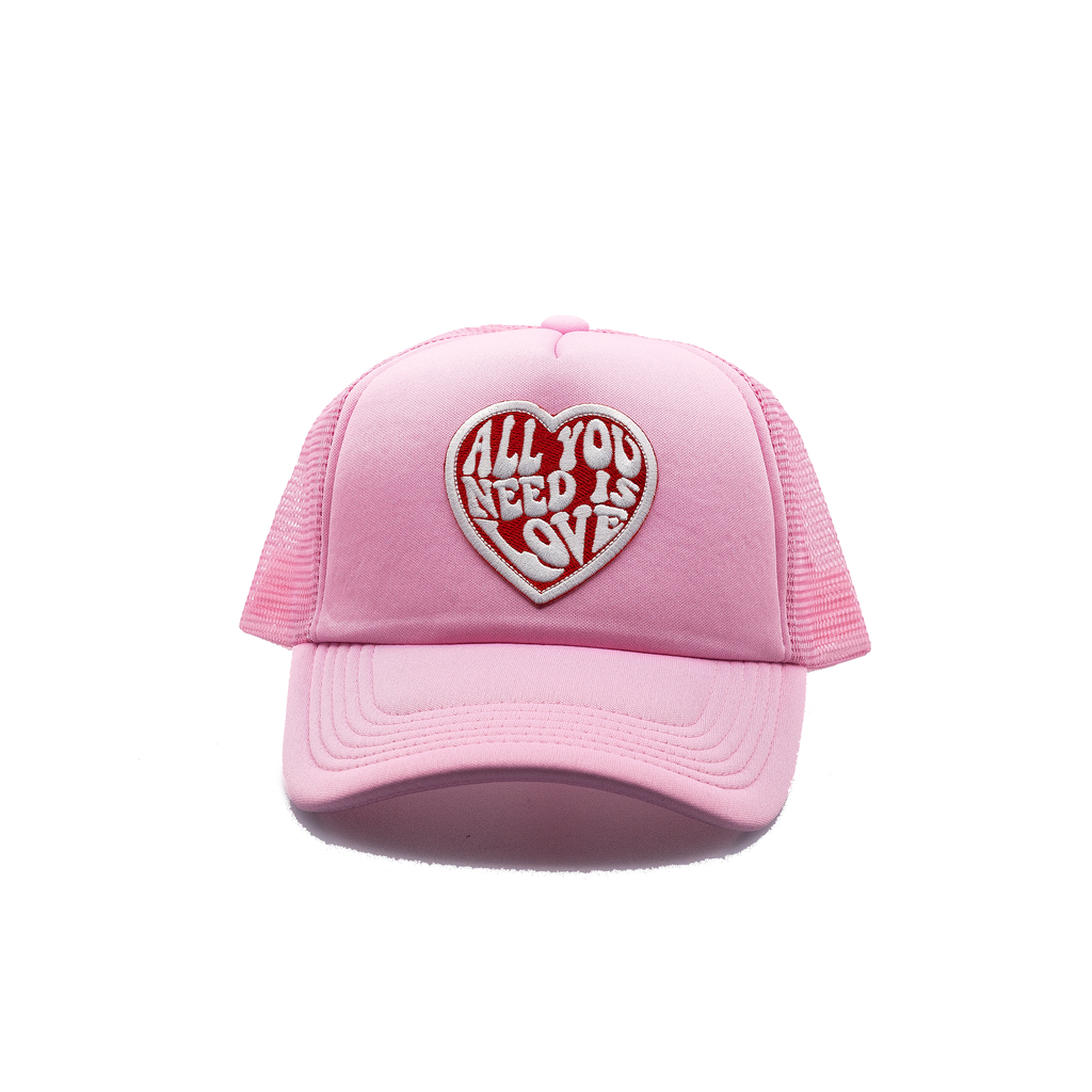 Casquette rose All You Need Is Love